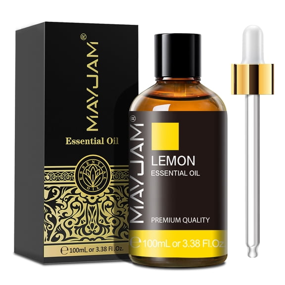 MAYJAM Essential Oil 100% Lemon Oil for Diffusers, Candle Making, Aromatherapy, Fragrance, Humidifiers, 100ml