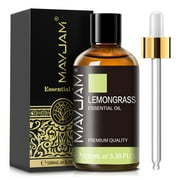 MAYJAM 3.38Fl.Oz Lemongrass Essential Oil for Diffuser, Premium Grade Essential Oils for Skin, Aromatherapy, Soap And Candle Making