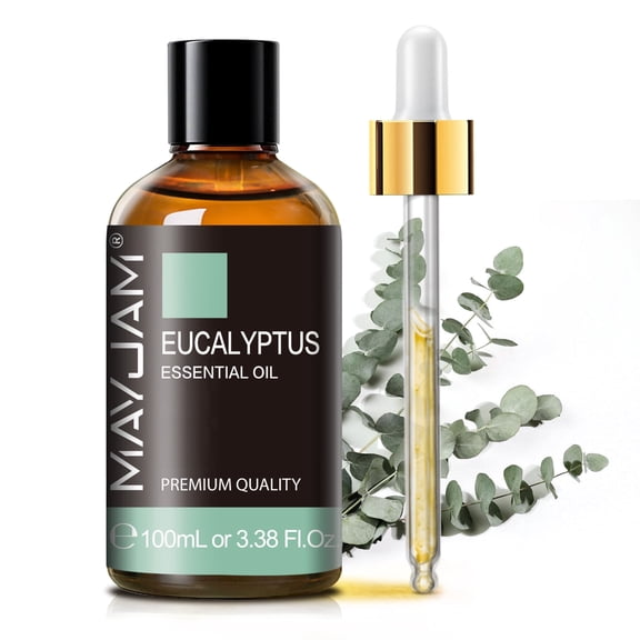 MAYJAM 3.38 Fl Oz Eucalyptus Essential Oil 100% Pure for Diffuser, Eucalyptus Oils for Humidifier, Aromatherapy, Candle Making