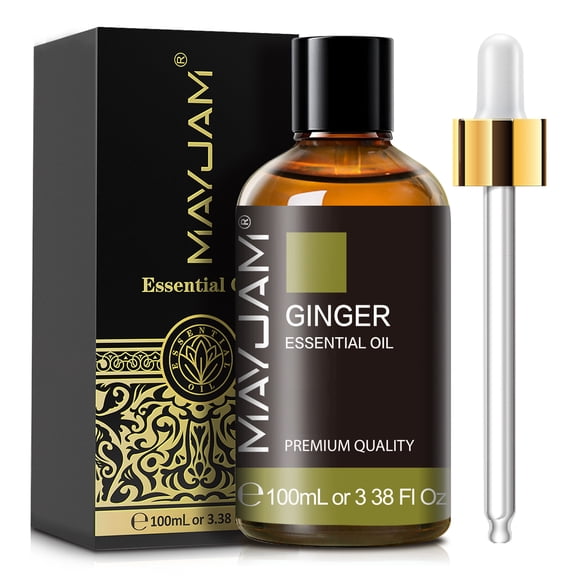 MAYJAM Ginger Essential Oil 100ML, Aromatherapy Oil for Diffuser, Potpourri, Wicking Fragrance Diffusers