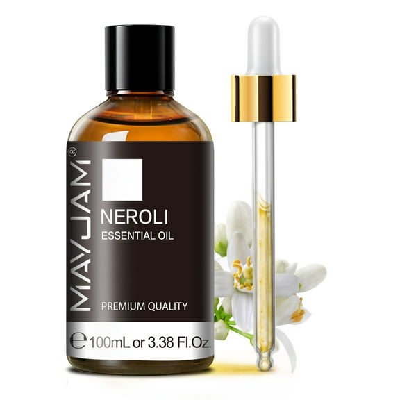 MAYJAM 3.38 Fl Oz Neroli Essential Oil for Diffusers, Home Care, Candle Making Scents, Fragrance, Aromatherapy, Humidifiers, Gifts, 100% Pure