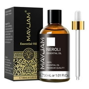 MAYJAM Neroli Essential Oil 3.38 Fl Oz, Pure Natural Neroli Oil for Anxiety, Skin, Diffuser, Anxiety - 30ML