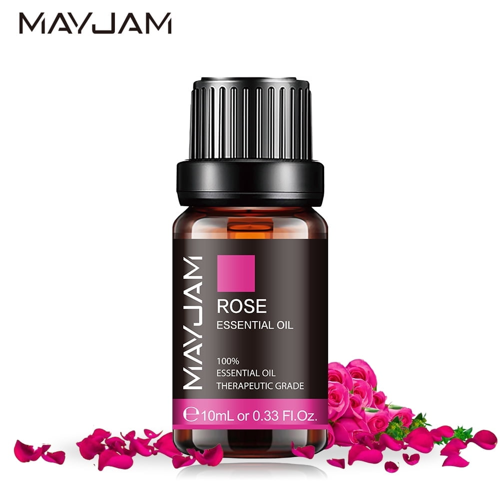 MAYJAM Pure Rose Essential Oil, 10ML, Therapeutic Grade, for use