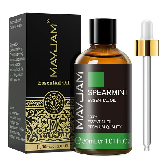 MAYJAM Pure Spearmint Essential Oil,30ML, Therapeutic Grade, for use with Oil Diffusers, Potpourri, and Wicking Fragrance Diffusers