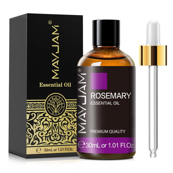 MAYJAM Rosemary Essential Oil 30ML, Undiluted Aromatherapy Oil for Diffuser Massage Hair Care DIY Soap Candle