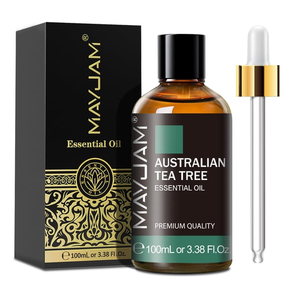 MAYJAM Essential Oil 100% Pure Australian Tea Tree Oil for Skin, Hair, Toenail, 3.38 Fl Oz