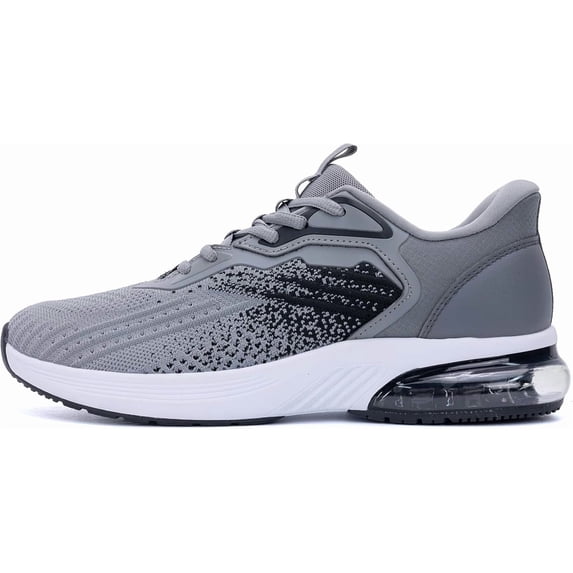 MAYKX Men Slip on Tennis Shoes Cushioned Running Sneaker for Daily Walking,Gym,Workout