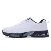 Men’s Light Airy Shock-Absorbing Running Shoes Rubber Outsole Anti-Slip Low-Top Multi-Sport Walking Sneakers
