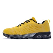MAYKX Men’s Light Airy Shock-Absorbing Running Shoes Rubber Outsole Anti-Slip Low-Top Multi-Sport Walking Sneakers