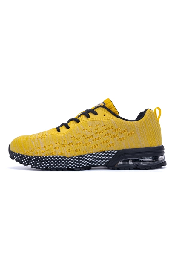 Men’s Light Airy Shock-Absorbing Running Shoes Rubber Outsole Anti-Slip Low-Top Multi-Sport Walking Sneakers