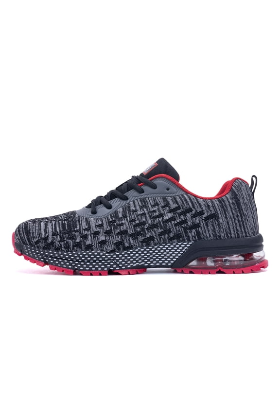Men’s Light Airy Shock-Absorbing Running Shoes Rubber Outsole Anti-Slip Low-Top Multi-Sport Walking Sneakers
