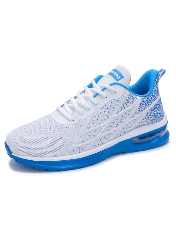 Men's Running Shoes - Lightweight Flyknit Breathable Upper with Cushioned Cotton Insole, Shock-Absorbing Outsole for Running, Gym & Daily Wear