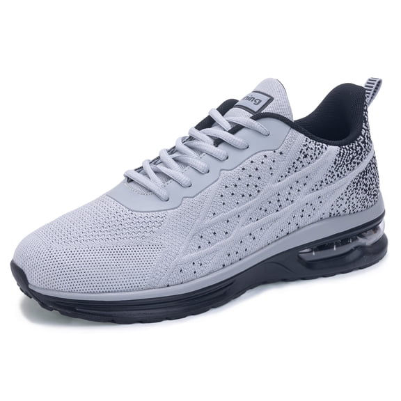 MAYKX Men's Running Shoes - Lightweight Flyknit Breathable Upper with Cushioned Cotton Insole, Shock-Absorbing Outsole for Running, Gym & Daily Wear