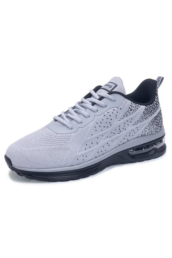 Men's Running Shoes - Lightweight Flyknit Breathable Upper with Cushioned Cotton Insole, Shock-Absorbing Outsole for Running, Gym & Daily Wear