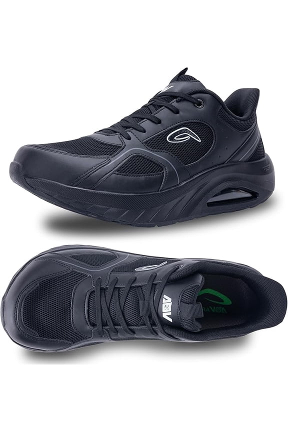 Mens Wide Toe Box Walking Shoes Arch Support Orthotic Slip On Tennis Shoes Running Sneakers for Plantar Fasciitis Relief