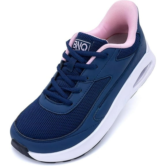 MAYKX Wide Toe Box Arch Support Walking Shoes for Women Slip On Plantar Fasciitis Sneakers Wide Width Orthotic Shoes Comfortable Tennis Sneakers for Foot Pain Relief Size 6-11