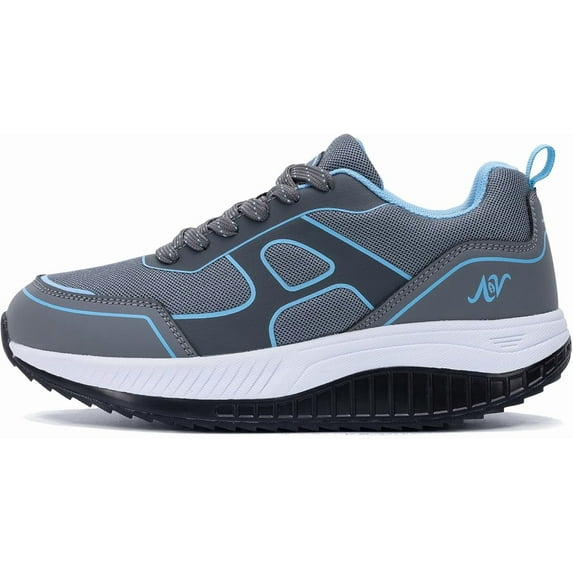MAYKX Women's Plantar Fasciitis Shoes - Orthotic Arch Support Walking Sneakers, Shock-Absorbing, Non-Slip for Tennis & Daily Wear