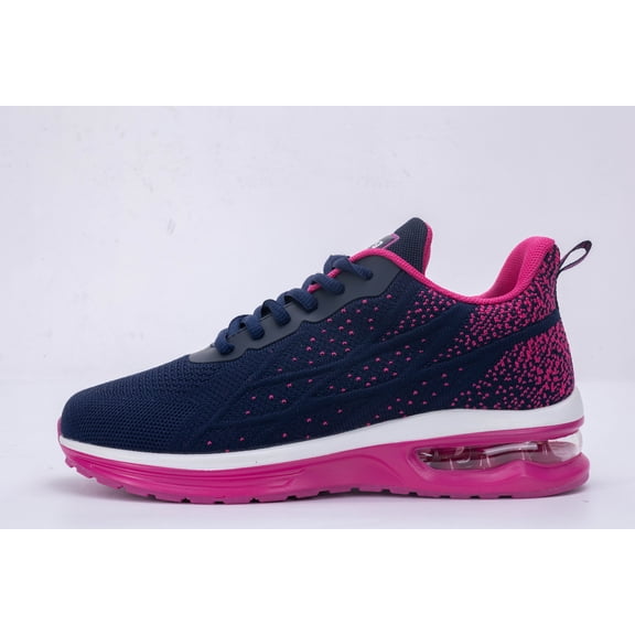 MAYKX Women’s Air Running Shoes – Knit Upper Tennis Sneakers Soft Cotton Insole Cushion Walking Shoes for Sports or Daily Walks