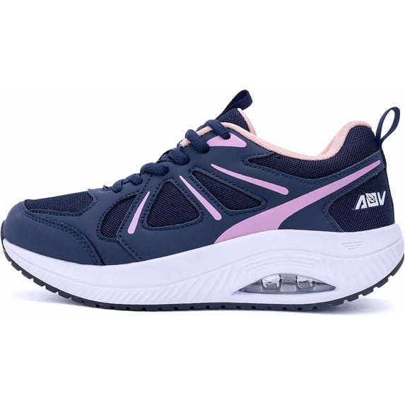 MAYKX Women's Walking Shoes with Arch Support, Orthotic Sneakers for Plantar Fasciitis,Cushioned Insole Tennis Shoes,Foot Pain Relief for Long Standing