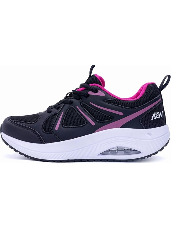 Women's Walking Shoes with Arch Support, Orthotic Sneakers for Plantar Fasciitis,Cushioned Insole Tennis Shoes,Foot Pain Relief for Long Standing