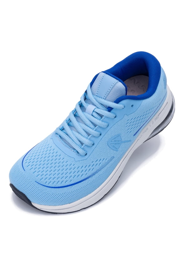 Women's Wide Toe Box Running Shoes, Arch Support Zero Drop Sneakers, Orthotic Shoes for Plantar Fasciitis & Foot Heel Pain Relief Blue US Size 11