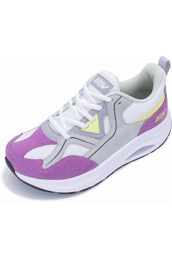 Women’s Wide Toe Box Walking Shoes with Arch Support, Cushioned Sole, Breathable Mesh Sneakers – Ideal for Plantar Fasciitis & Wide Feet