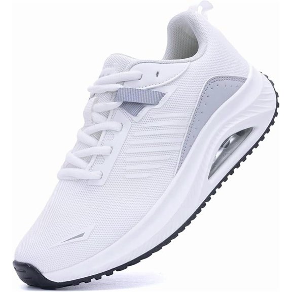 MAYKX Womens Walking Shoes with Arch Support, Orthotic Fashion Sneakers for Plantar Fasciitis, Cushioned Tennis Shoes for Daily Walks Foot Relief US 6-11