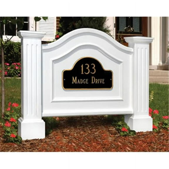 MAYNE 5820W Nantucket Address Sign- White