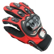 MAYNOS Motorcycle Gloves for Men and Women, Full Finger Motorbike Gloves for BMX ATV MTB Riding, Road Racing, Cycling, Climbing, Motocross etc Black Red Blue