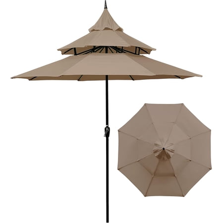 MAYPEX 9 Ft Pagoda Patio Umbrella