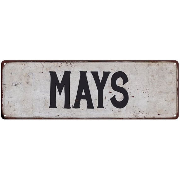 MAYS Vintage Look Rustic Chic Metal Sign 6x18 106180036123