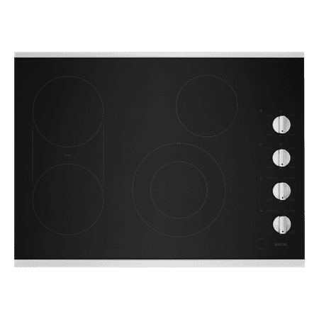 Maytag - 30" Built-In Electric Cooktop - Stainless Steel