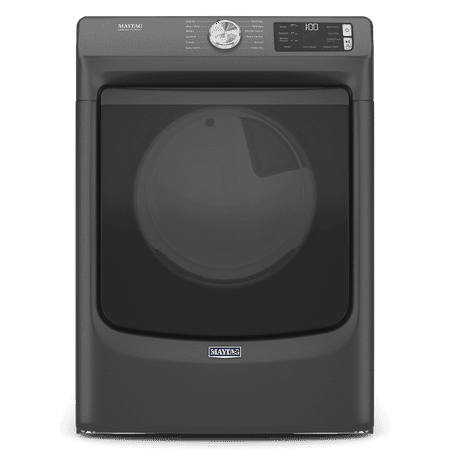 Maytag - 7.3 Cu. Ft. Stackable Electric Dryer with Extra Power Button - Volcano Black