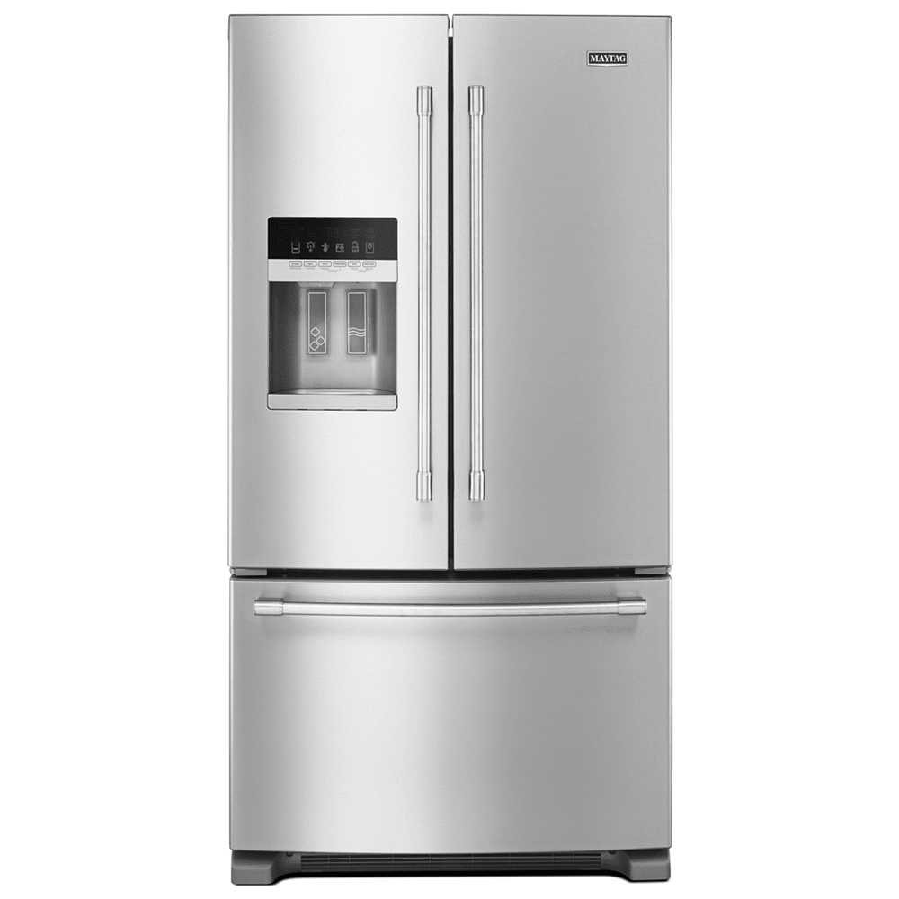 Stainless Steel French Door Refrigerator with Ice Maker and Smart Features