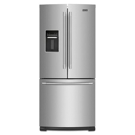 Maytag MFW2055FRZ - Refrigerator/freezer - french style with water dispenser - freestanding - width: 30.1 in - depth: 34.4 in - height: 68.9 in - 19.7 cu. ft - stainless steel