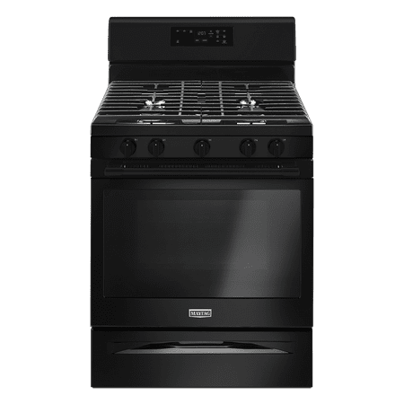 Maytag - 5.0 Cu. Ft. Self-Cleaning Freestanding Gas Range - Black
