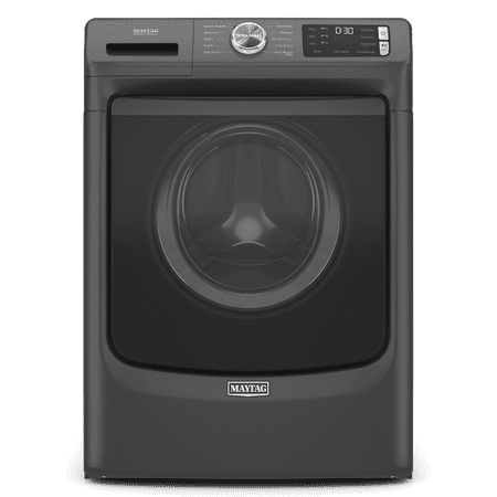 Maytag - 4.5 Cu. Ft. High-Efficiency Stackable Front Load Washer with Steam and Fresh Spin - Volcano Black