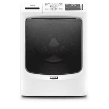 Maytag - 4.8 Cu. Ft. High Efficiency Stackable Front Load Washer with Steam and Fresh Hold - White