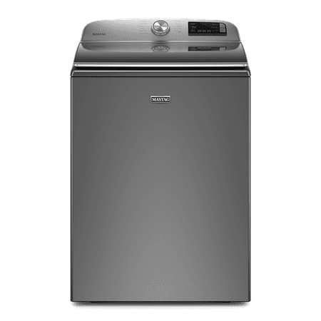 Maytag - 4.7 Cu. Ft. High Efficiency Smart Top Load Washer with Extra Power Button - Metallic Slate