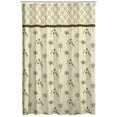 thumbnail image 1 of MAYTEX MAYTEX Mills Border Palm Fabric Shower Curtain, Natural, 1 of 3