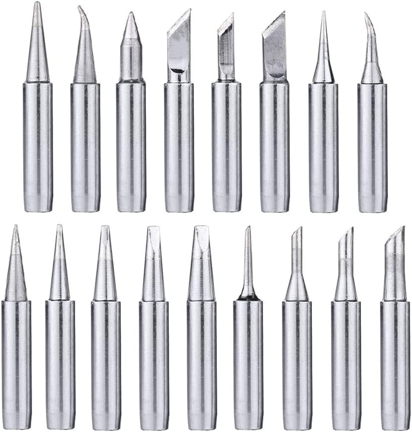 MAYUJIAASE 17Pcs Soldering Iron Tips Kit 900M LeadFree Solder Iron Tip