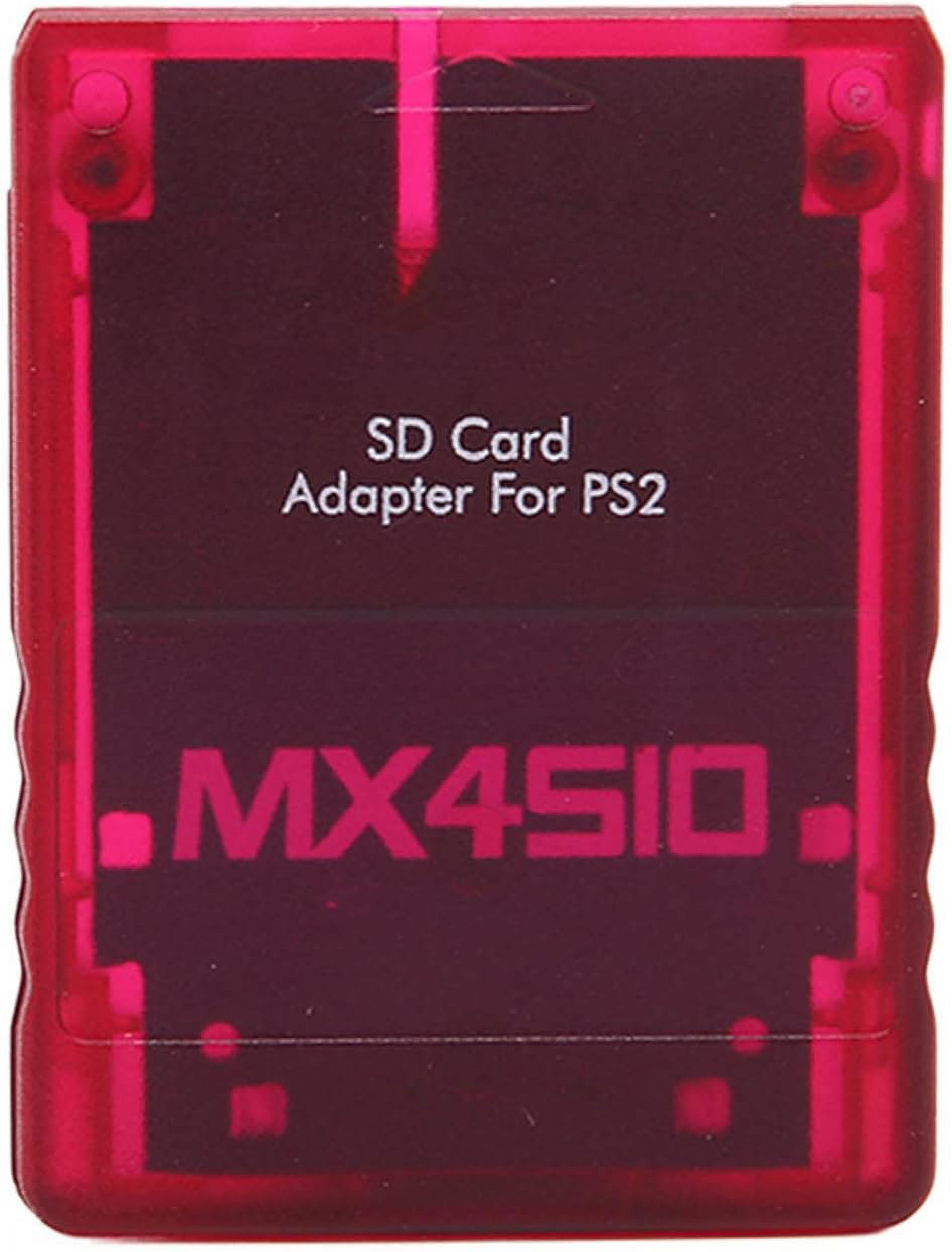 MAYUJIAASE MX4SIO SIO2SD Card Adapter for PS2 Memory Cards (Transparent