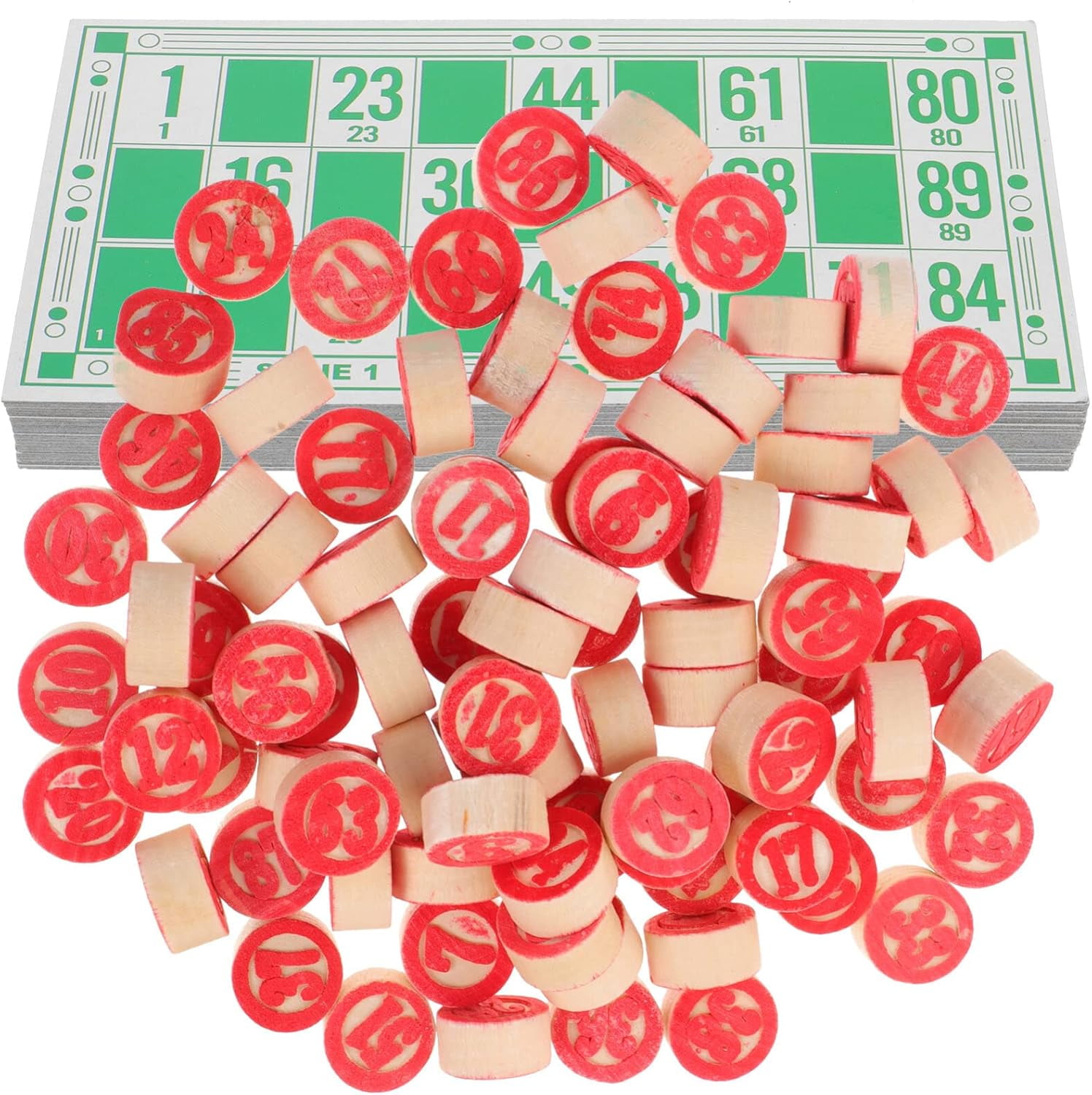 MAYUJIAASE Russian Bingo Game Set Board Games Russian Tambola Kit of