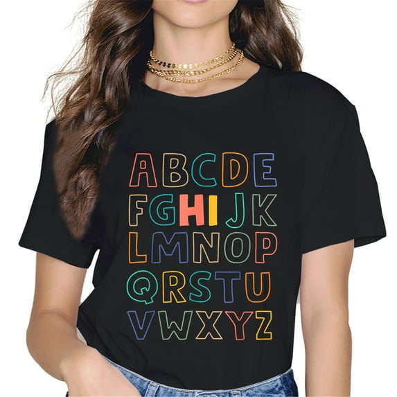 MAYZERO 26 color letter printing patterns Tees