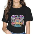 thumbnail image 1 of MAYZERO BIRTHDAY GIRL Birthday Gift Casual Crew Neck T-Shirt Lightweight Top, 1 of 3