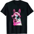 thumbnail image 1 of MAYZERO Because Cool - Bubble Gum Llama Rainbow Sunglasses Zookeeper T-Shirt, 1 of 3