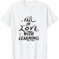 thumbnail image 1 of MAYZERO Black T shirt Fall In Love With Learning Fall Teacher Thanksgiving Retro T-Shirt 1418, 1 of 3
