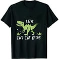 thumbnail image 1 of MAYZERO Black T shirt Funny Let's Eat Kids Punctuation Saves Lives Grammar T Shirt 0134, 1 of 3