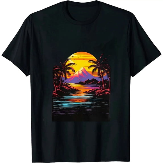 MAYZERO Black T shirt INTO THE AM Premium Graphic Tees Men - Cool Design T-Shirts for Guys S - 4XL 1692