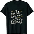 thumbnail image 1 of MAYZERO Black T shirt It’s a Beautiful Day for Learning T-Shirt for Women Teacher Life Shirts Gifts Reading Book Lover Casual Short Sleeve Top Tees 0943, 1 of 3